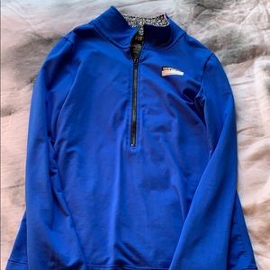 pink long sleeve athletic top